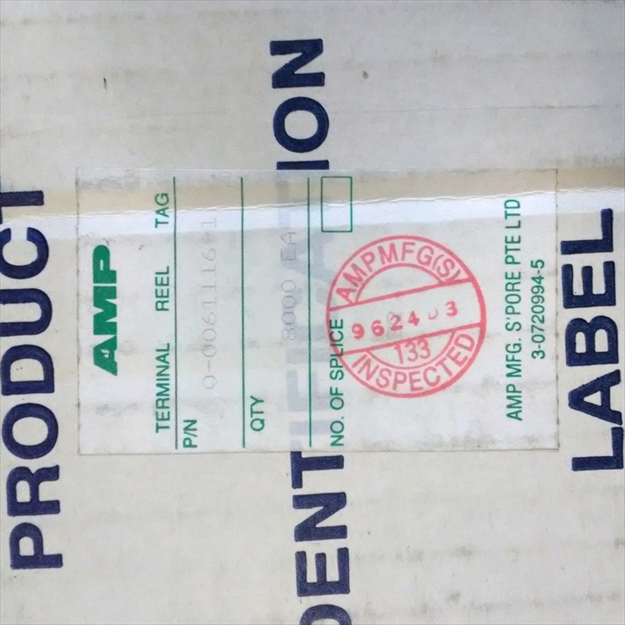 61116-1,圧着端子,タイコエレクトロニクス(AMP)4500個 - 2