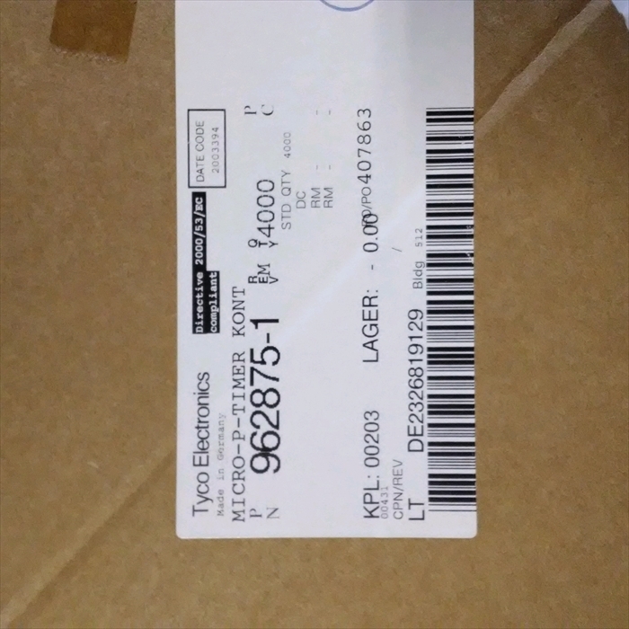 962875-1,圧着端子,タイコエレクトロニクス(AMP)3900個 - 2