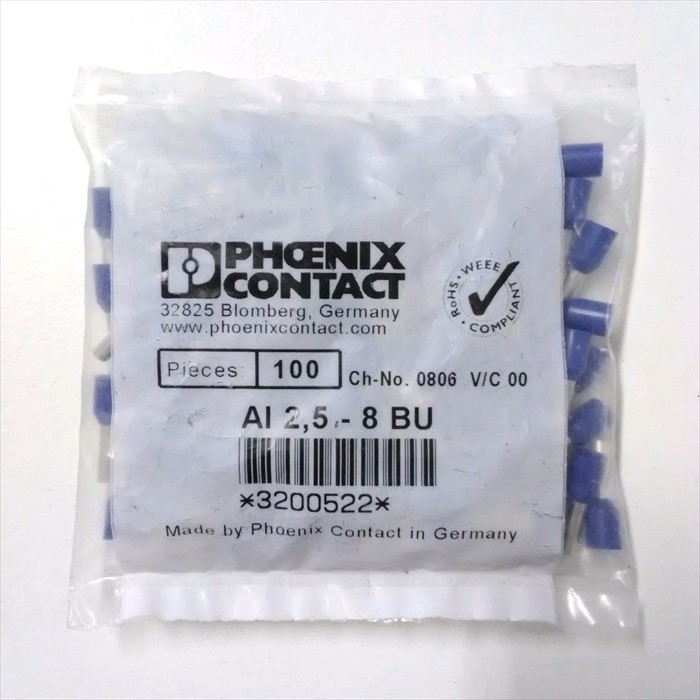 AI2.5-8BU 3200522,圧着端子,フェニックス(PHOENIX)100個 - 2